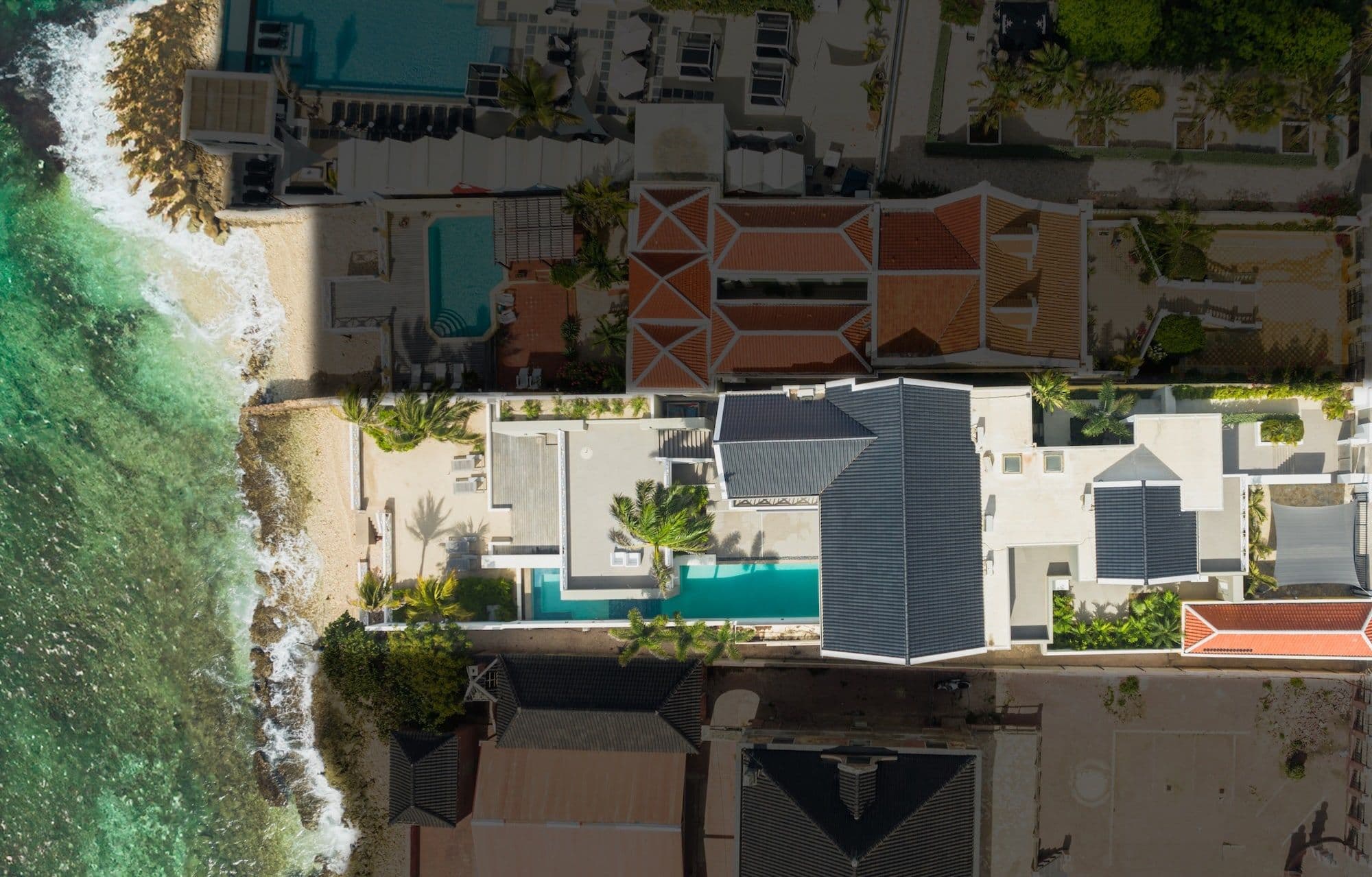 Overhead View of the villa